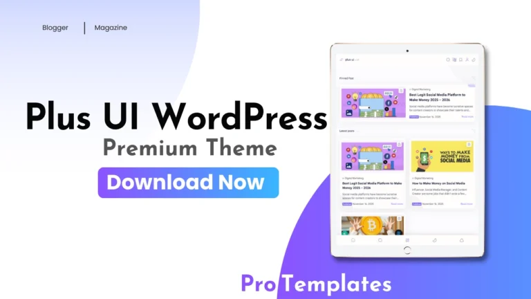 Plus UI Premium WordPress Theme