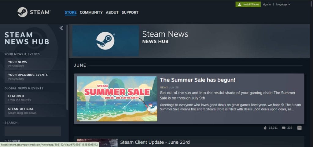 Steam Summer Sale 2026