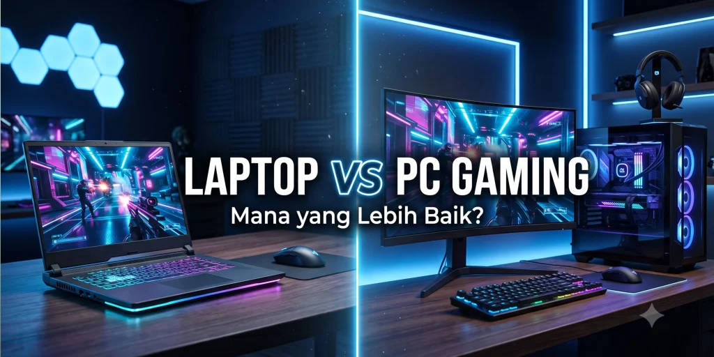 perbedaan laptop gaming vs pc gaming