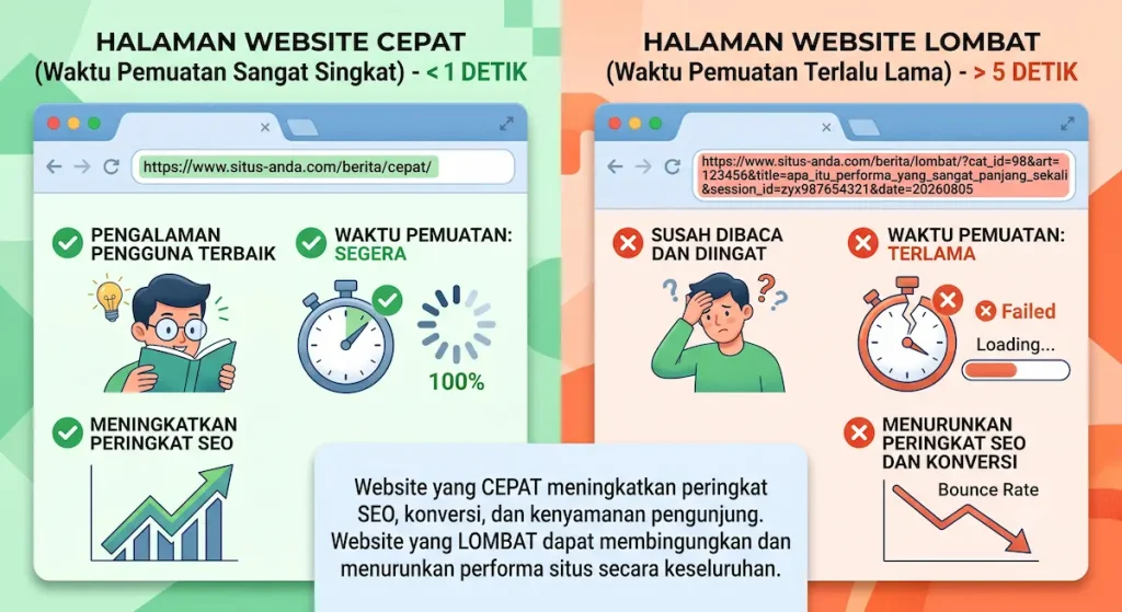 Jangan Asal Tulis! Cara Membuat Artikel SEO Friendly yang Disukai Google dan Nyaman Dibaca 4 perbandinga halaman website cepat